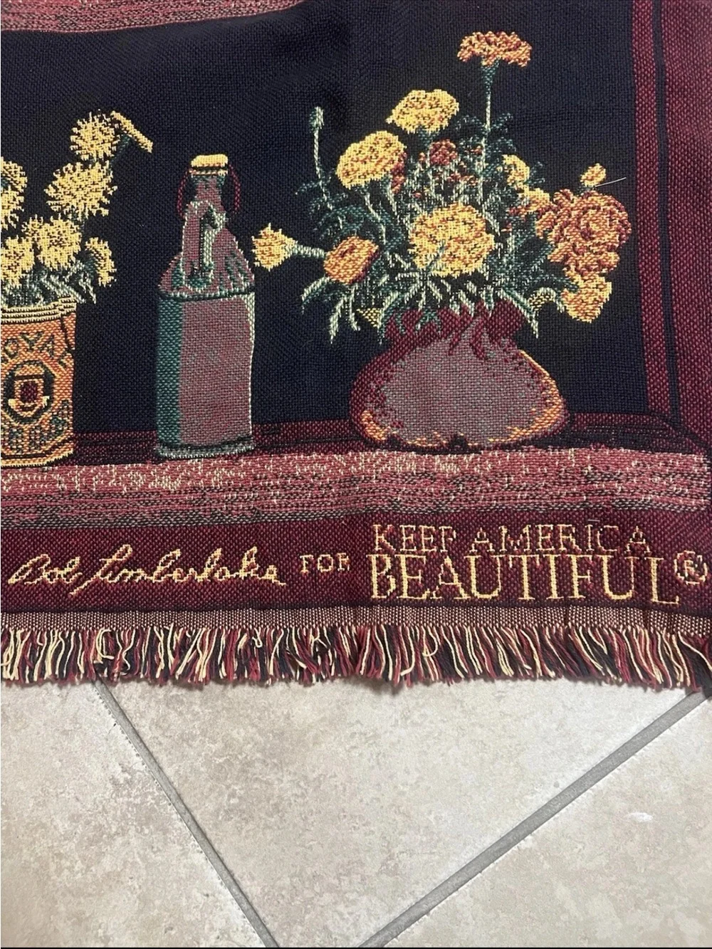 NWT Bob Timberlake “August colors” Throw 52x68 Cottagecore Whimsy Farmhouse